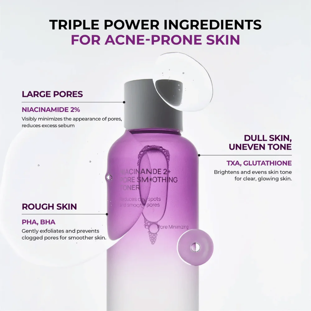 Niacinamide 2+ Pore Smoothing Toner 205ml - Image 4