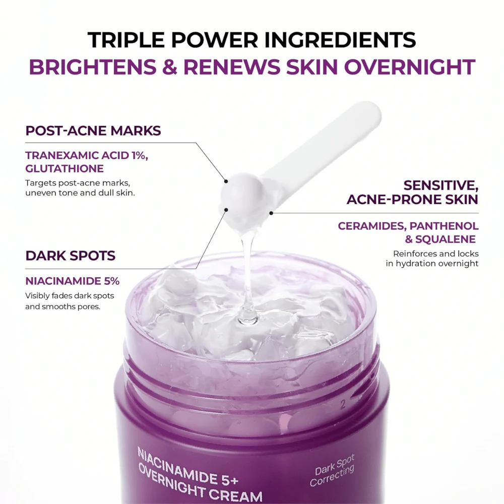 Niacinamide 5+ Overnight Cream 50ml - Image 4