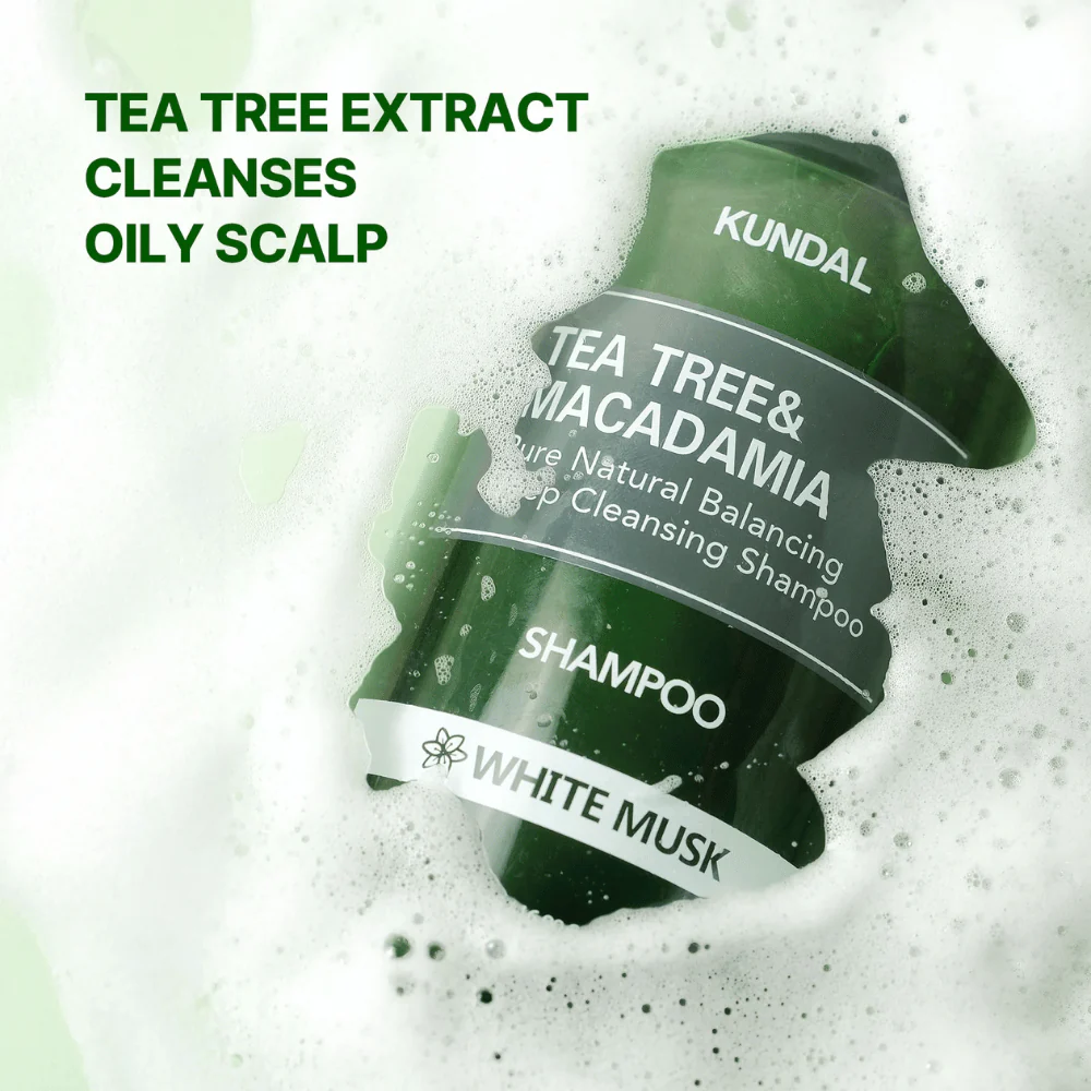 Tea Tree & Macadamia Deep Cleansing Shampoo White Musk 500ml - Image 4