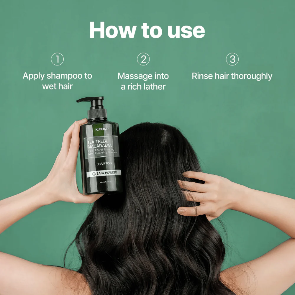 Tea Tree & Macadamia Deep Cleansing Shampoo White Musk 500ml - Image 6