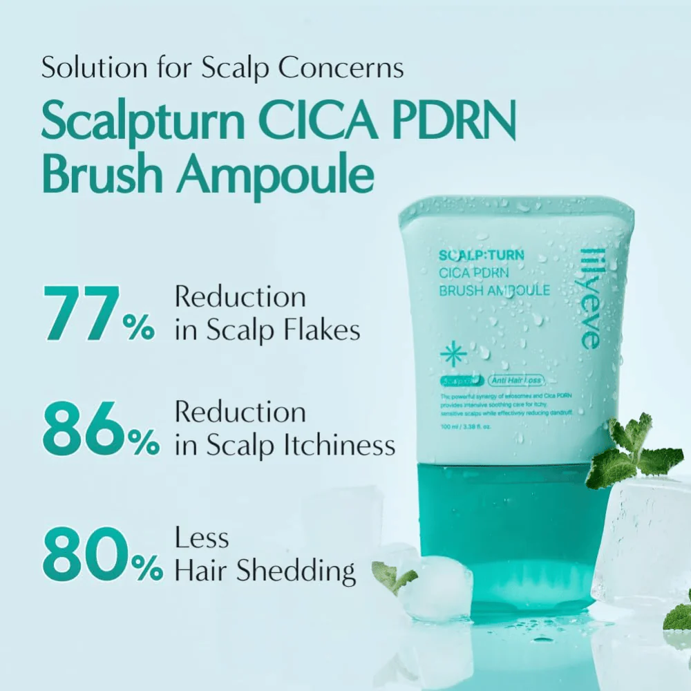 Scalp:Turn Cica PDRN Brush Ampoule 100ml - Image 3