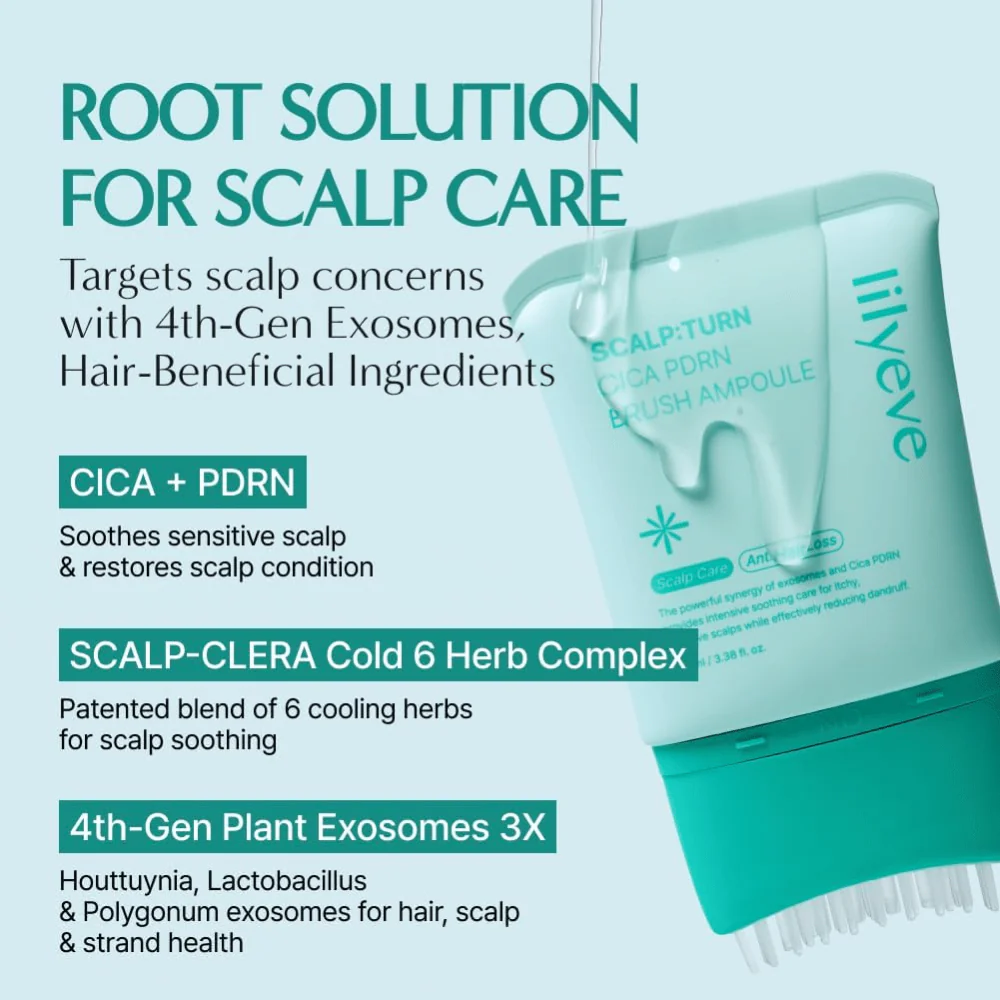 Scalp:Turn Cica PDRN Brush Ampoule 100ml - Image 4