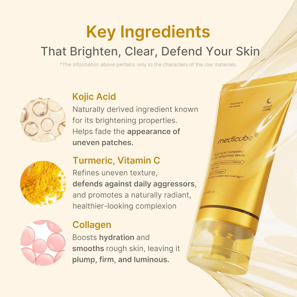 Kojic Acid Turmeric Night Wrapping Mask 75ml - Image 3