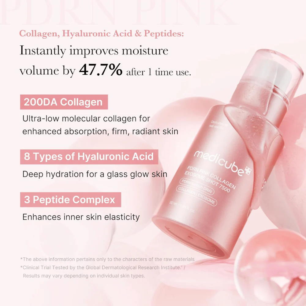 PDRN Pink Collagen Exosome Shot Serum 7500 30ml - Image 2