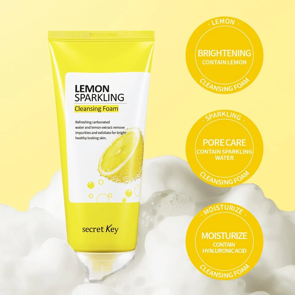 Lemon Sparkling Cleansing Foam 200g - Image 2