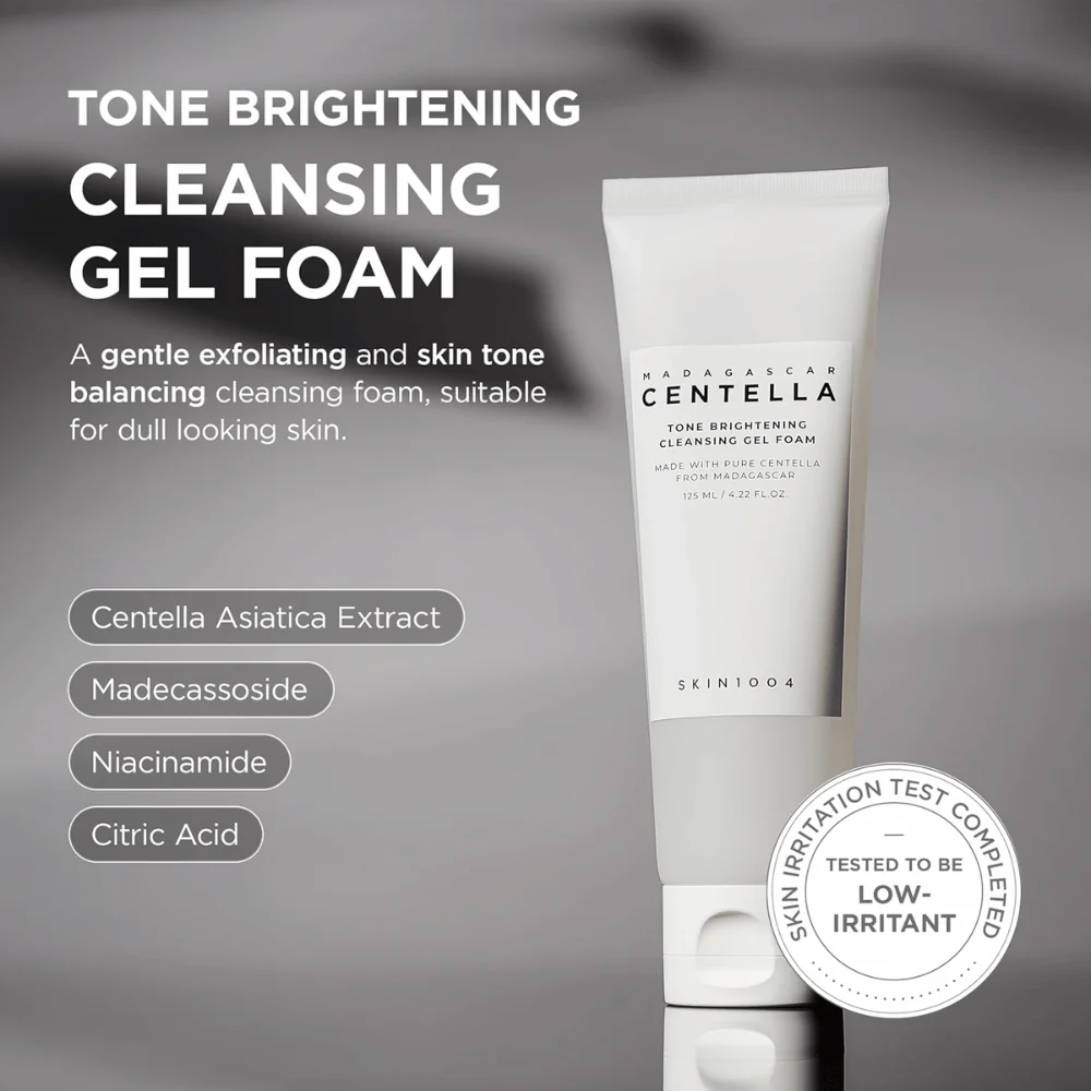 Madagascar Centella Tone Brightening Cleansing Gel Foam 125ml - Image 2