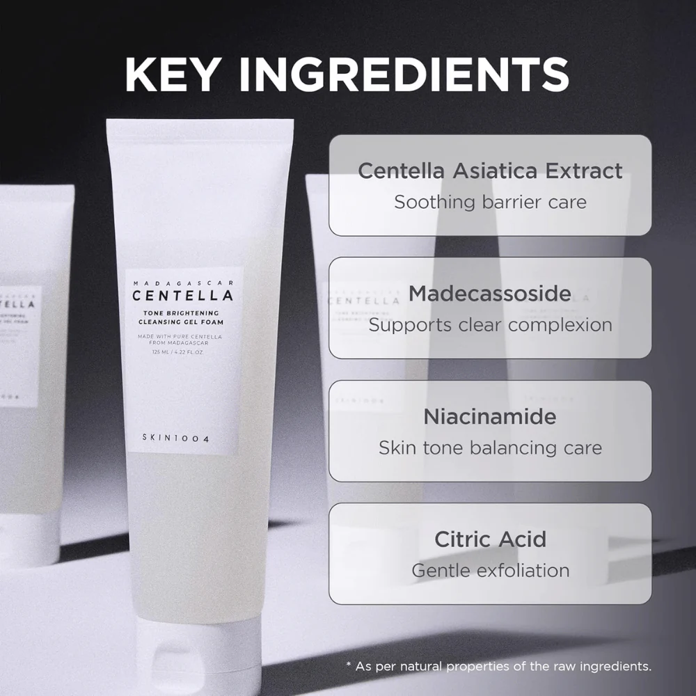 Madagascar Centella Tone Brightening Cleansing Gel Foam 125ml - Image 3
